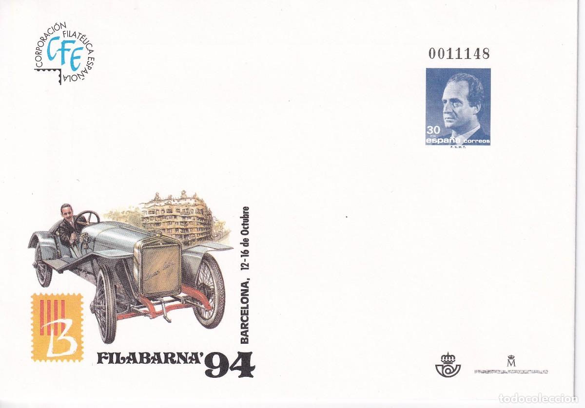 Sellos: SOBRE ENTERO POSTAL N&ordm; 23 FILABARNA 94 DEL A&Ntilde;O 1994