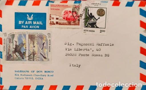 Sellos: Lote de 6 Sobres Circulados / Aerogramas Internacionales (Argentina, India, Kenia)