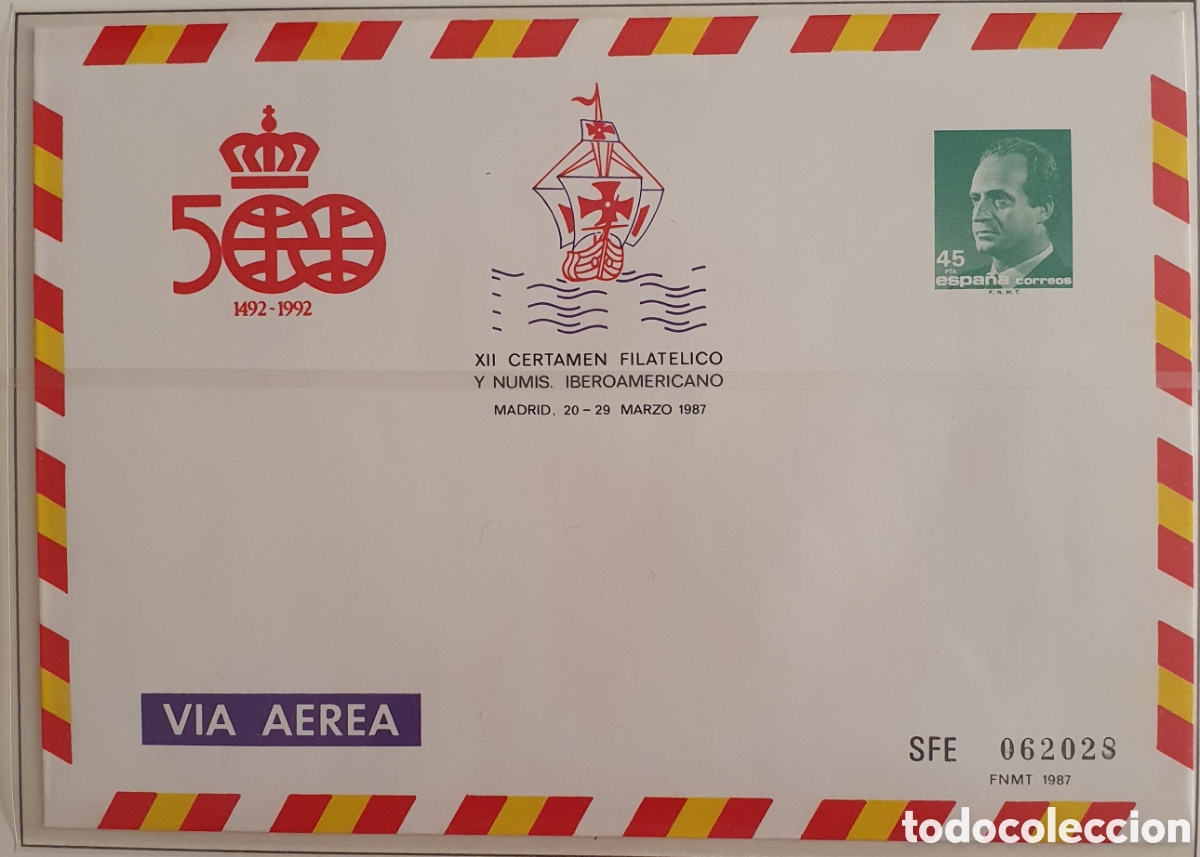 Sellos: Sobre entero postal n&uacute;mero 7 - Foto 1