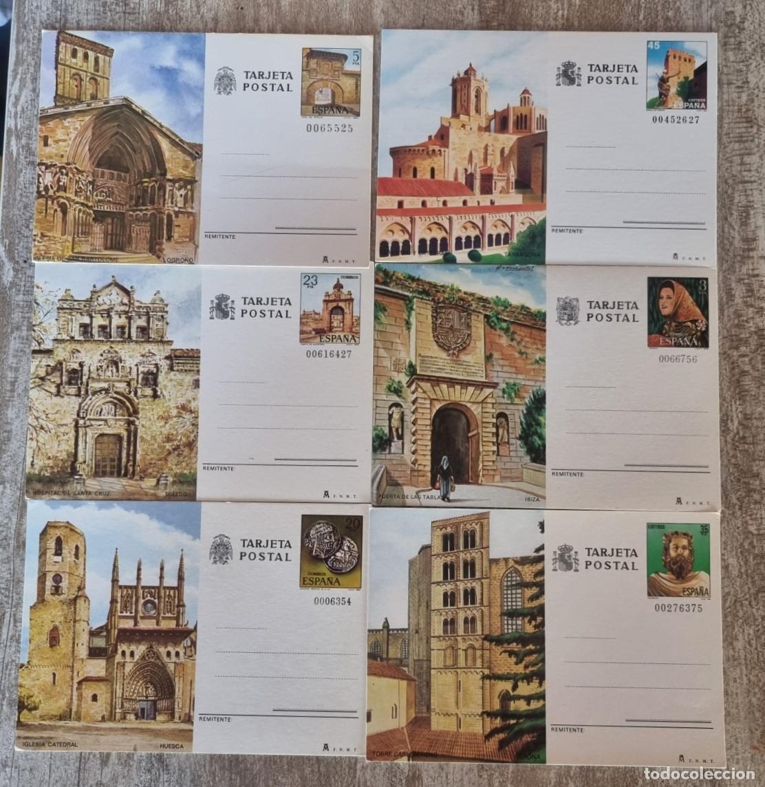 Sellos: Enteros Postales 6 tarjetas postales espa&ntilde;a