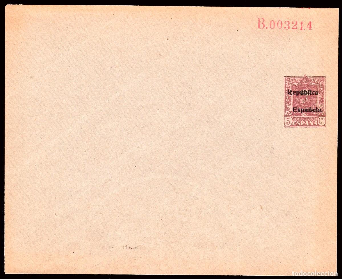 Sellos: Espa&ntilde;a - Sobre Entero Postal Publicitario - Laiz (*) 925 - 1931 - 5 cts. sin publicidad impresa