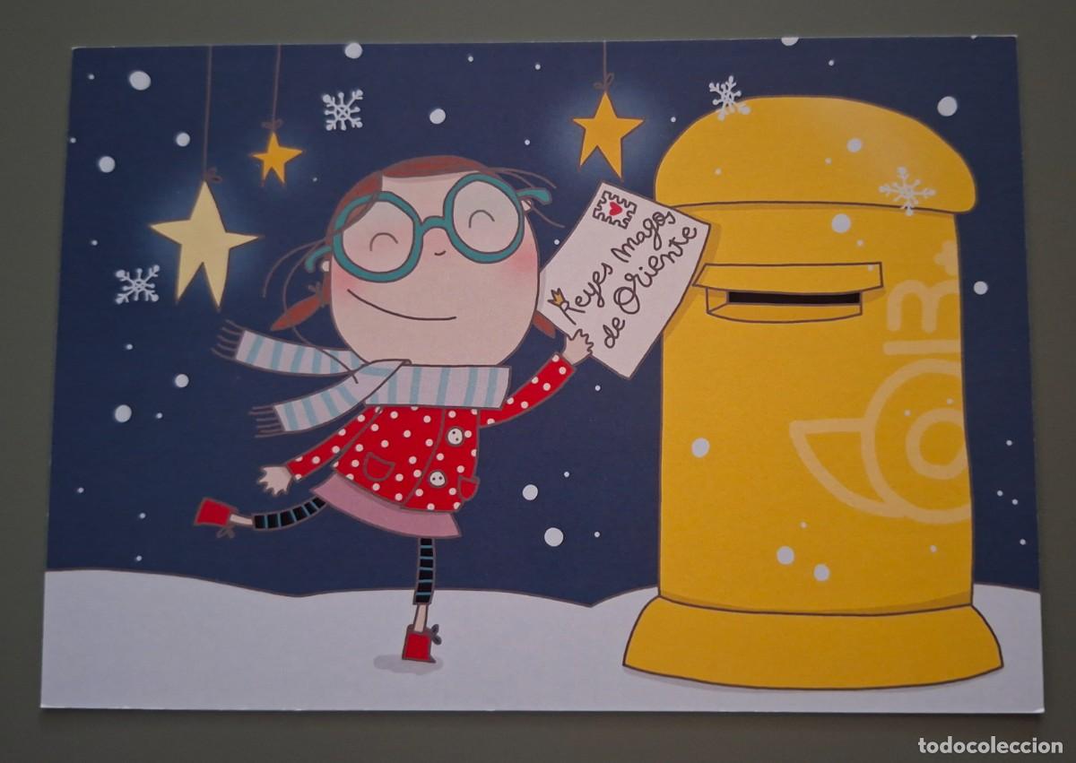 Sellos: TARJETA DEL CORREO 2019 - NAVIDAD, FELIZ NAVIDAD, DIRIGIDA REYES MAGOS - EDIFIL 143 - ESPA&Ntilde;A ..A3567