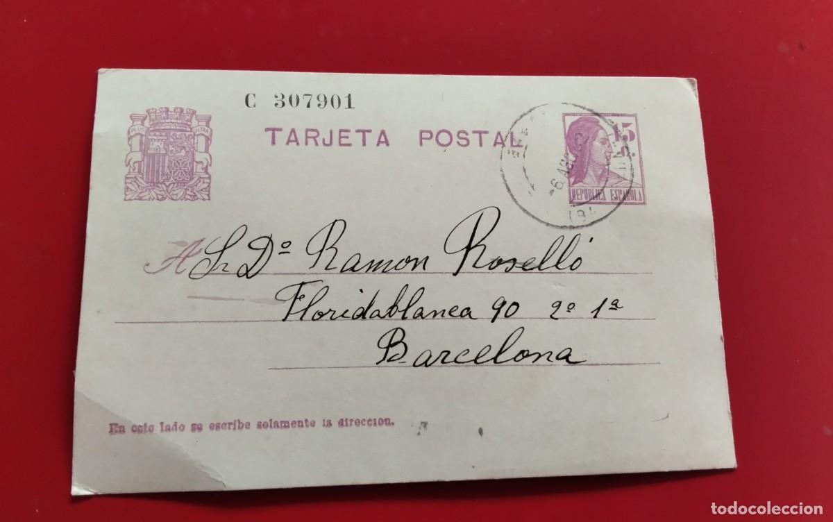 Sellos: LA GARRIGA ENTERO POSTAL EDIFIL 69 CIRCULADO A BARCELONA A&Ntilde;O 1932