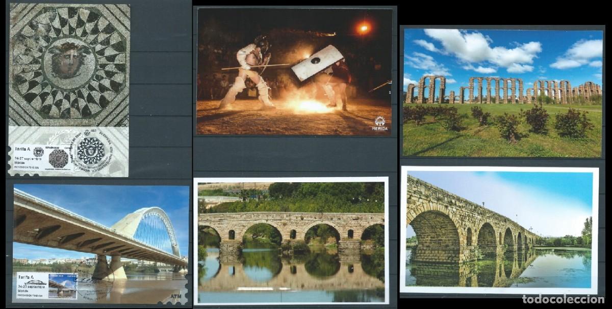 Sellos: ESPA&Ntilde;A 2026 PACK TARJETAS EXFILNA M&Eacute;RIDA 2026 5 POSTALES + REGALO EDICI&Oacute;N LIM 200 UNIDADE