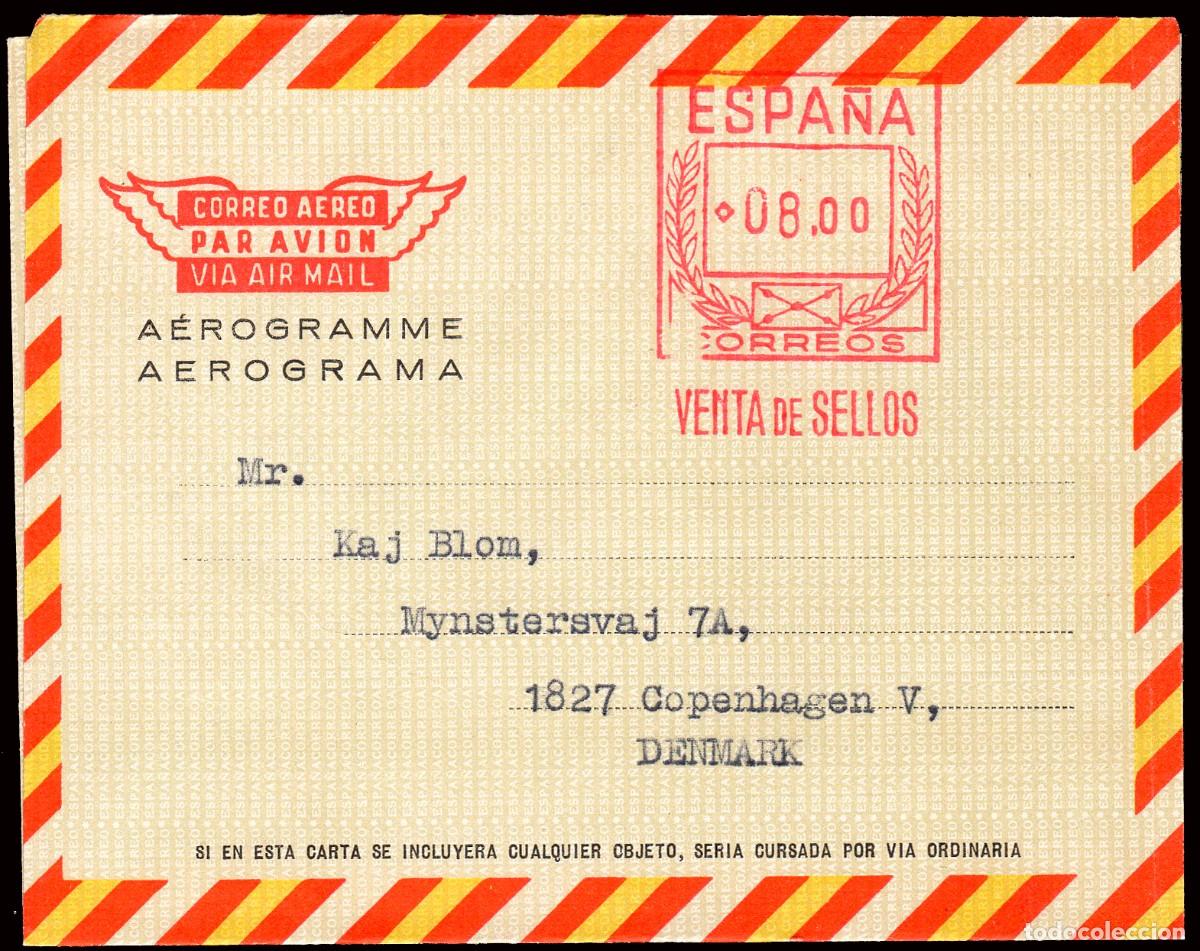 Sellos: Espa&ntilde;a - Aerogramas - Edi o 84A - Sin circular