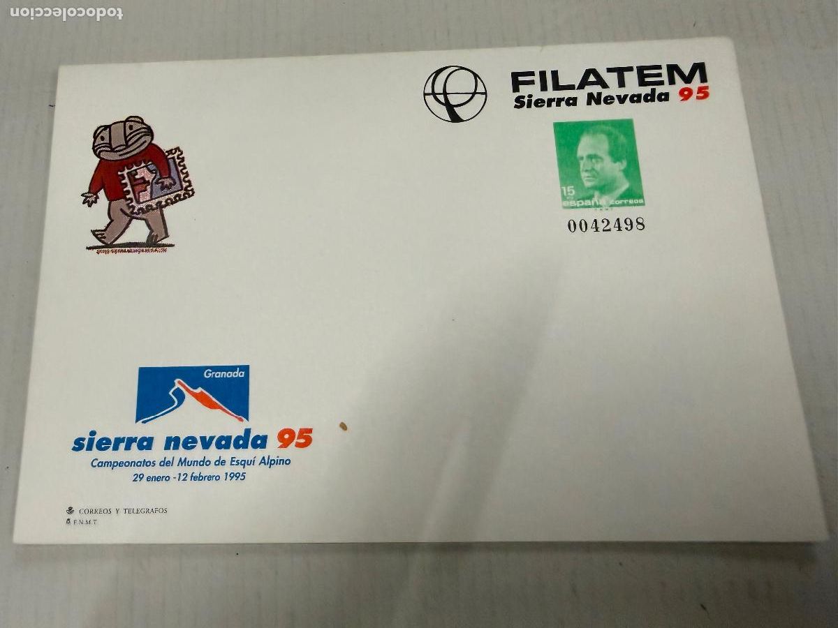 Sellos: Sobre Entero Postal FILATEM, SIERRA NEVADA 95