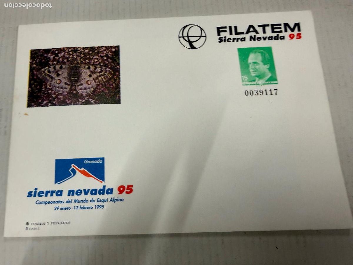 Sellos: Sobre Entero Postal FILATEM, SIERRA NEVADA 95
