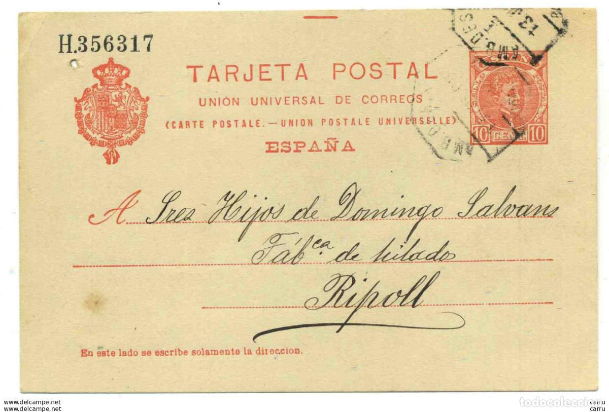 Sellos: Espa&ntilde;a - lote tarjetas entero postales 1904-1921-1925-1932-1938