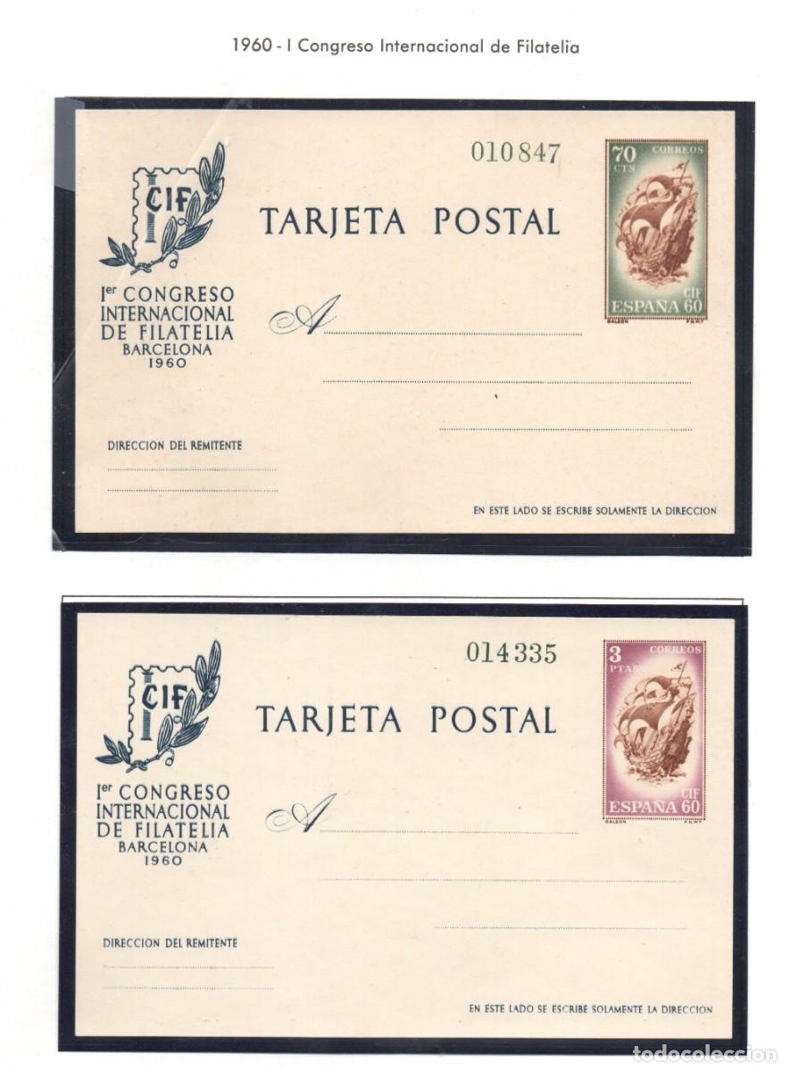 Selos: ENTERO POSTAL N&ordm; 88 / 89** CONGRESO INTERNACIONAL FILATELIA