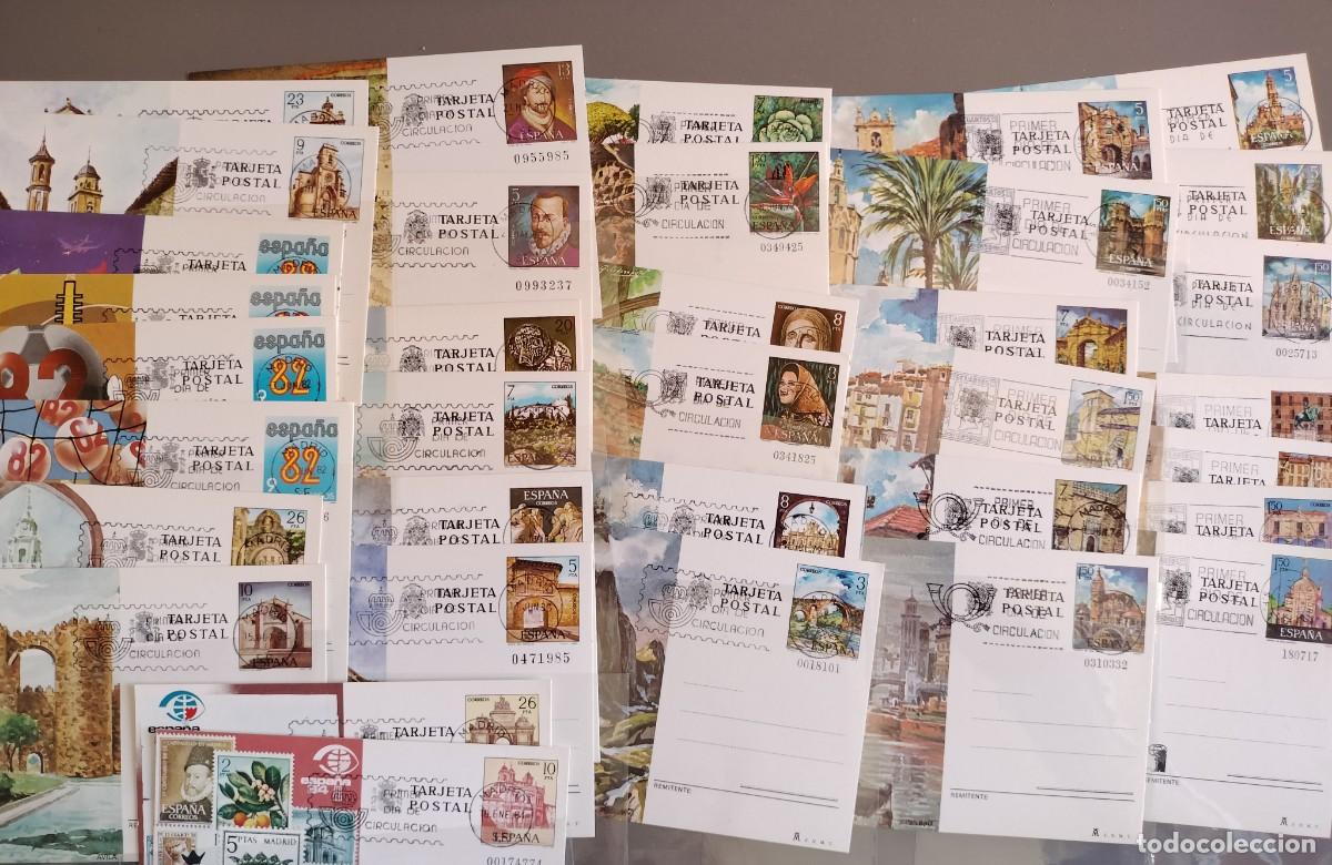 Sellos: LOTE ENTEROS POSTALES PRIMER D&Iacute;A DEL 101 AL 136 -A&Ntilde;OS 1973-1984 COMPLETO