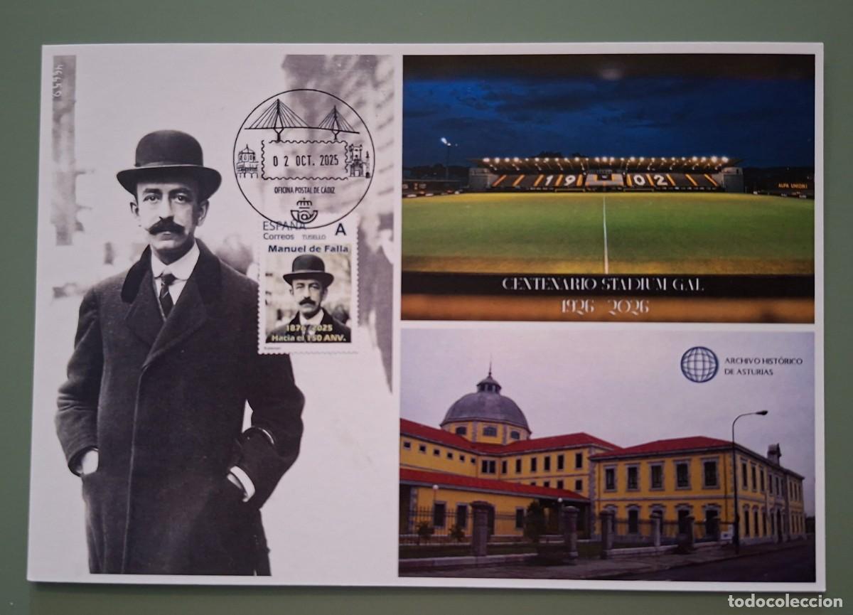Sellos: EXPOSICIONES TERRITORIALES FESOFI 2026 - IR&Uacute;N, OVIEDO, C&Aacute;DIZ - TARJETA ENTERO POSTAL NUEVA ..A3656