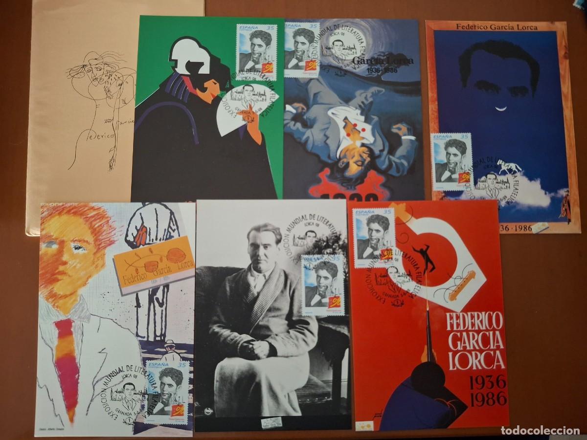 Selos: HB1247 Sellos ESPA&Ntilde;A 6 ENTERO POSTALES homenaje centenario LORCA