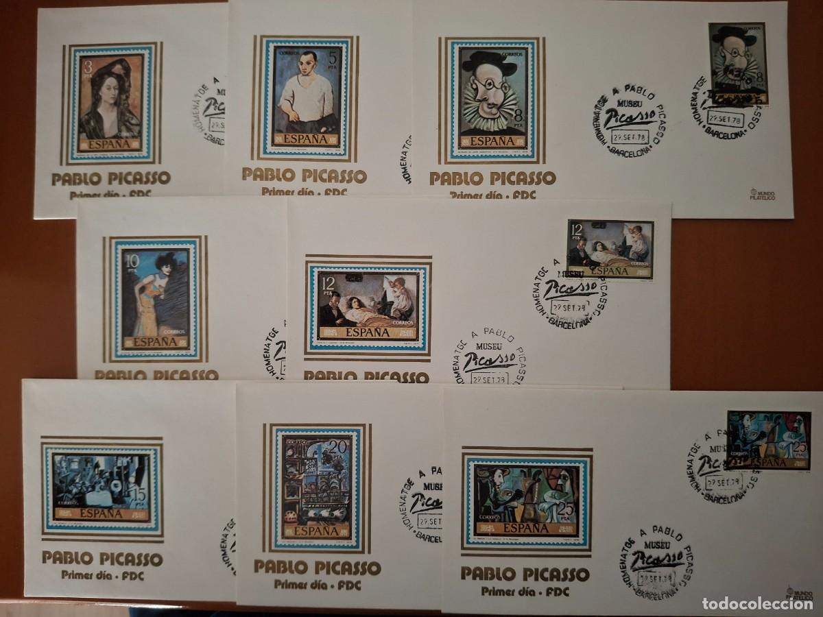Francobolli: HB1252 Sellos ESPA&Ntilde;A 8 ENTERO POSTALES homenaje PABLO PICASSO