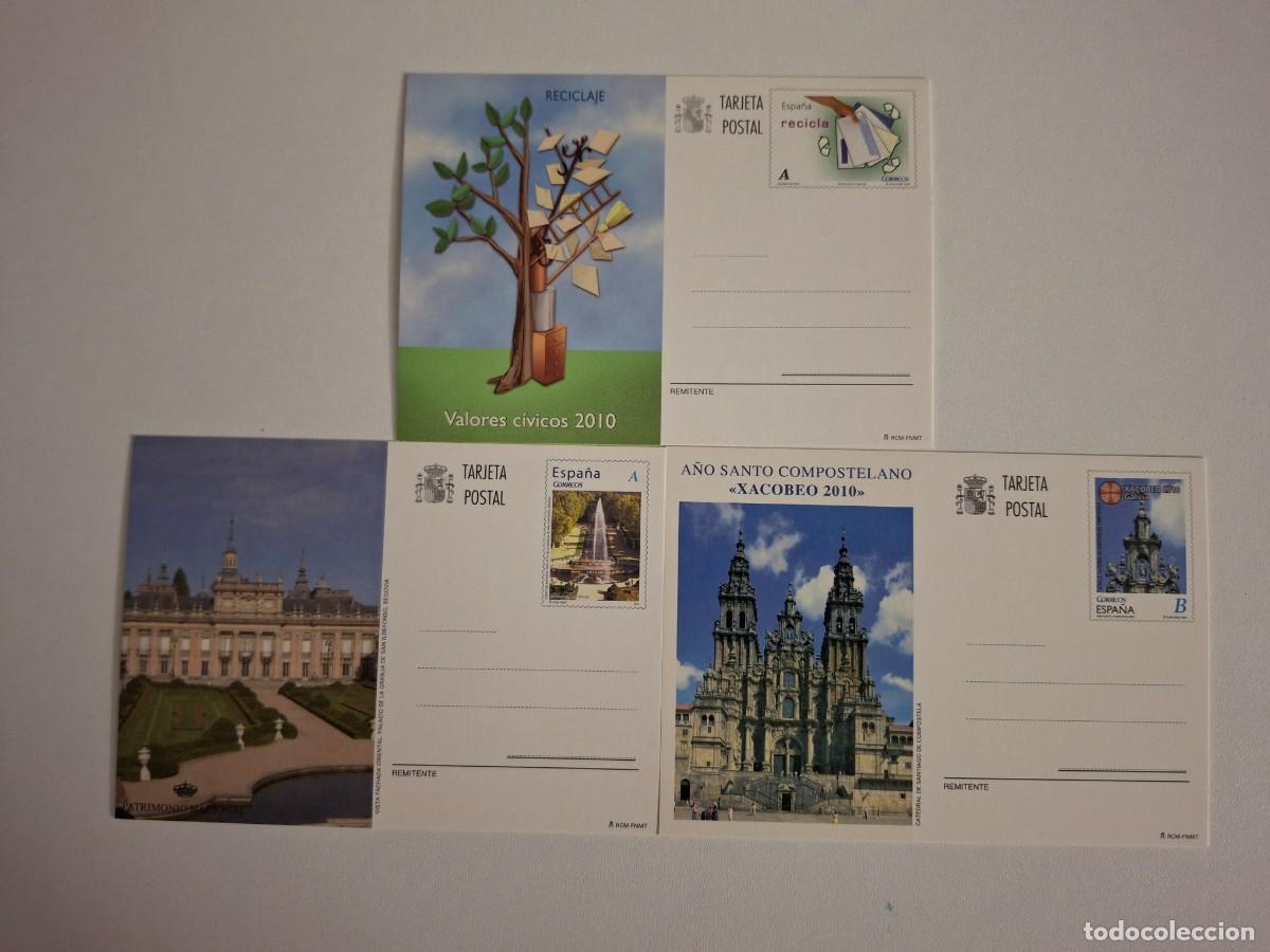 Sellos: HB1731 ENTERO POSTALES 2010 a&ntilde;o completo EDIFIL 183/185 v.c. 8 &euro;