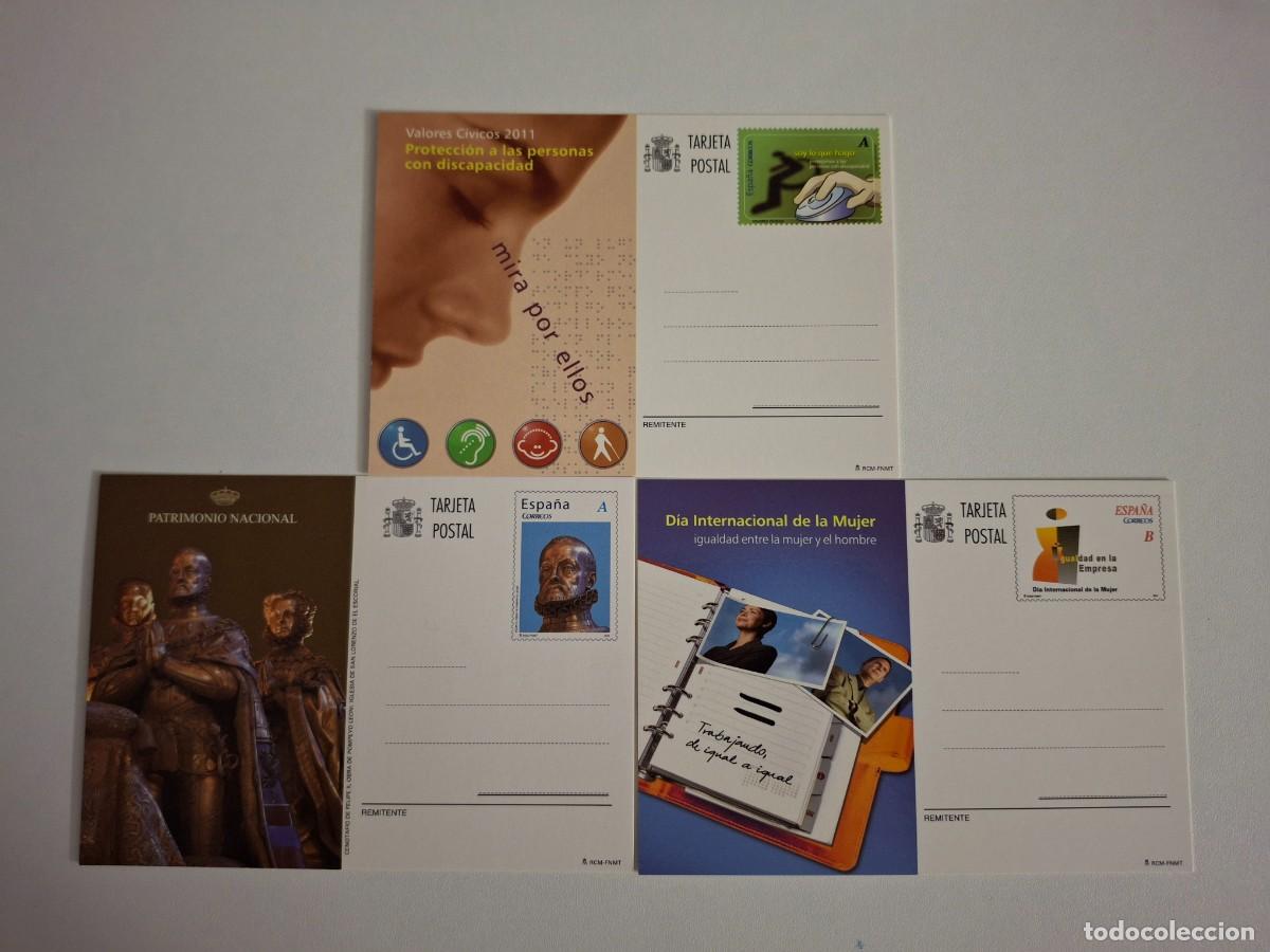 Sellos: HB1732 ENTERO POSTALES 2011 a&ntilde;o completo EDIFIL 186/188 v.c. 8.50 &euro;
