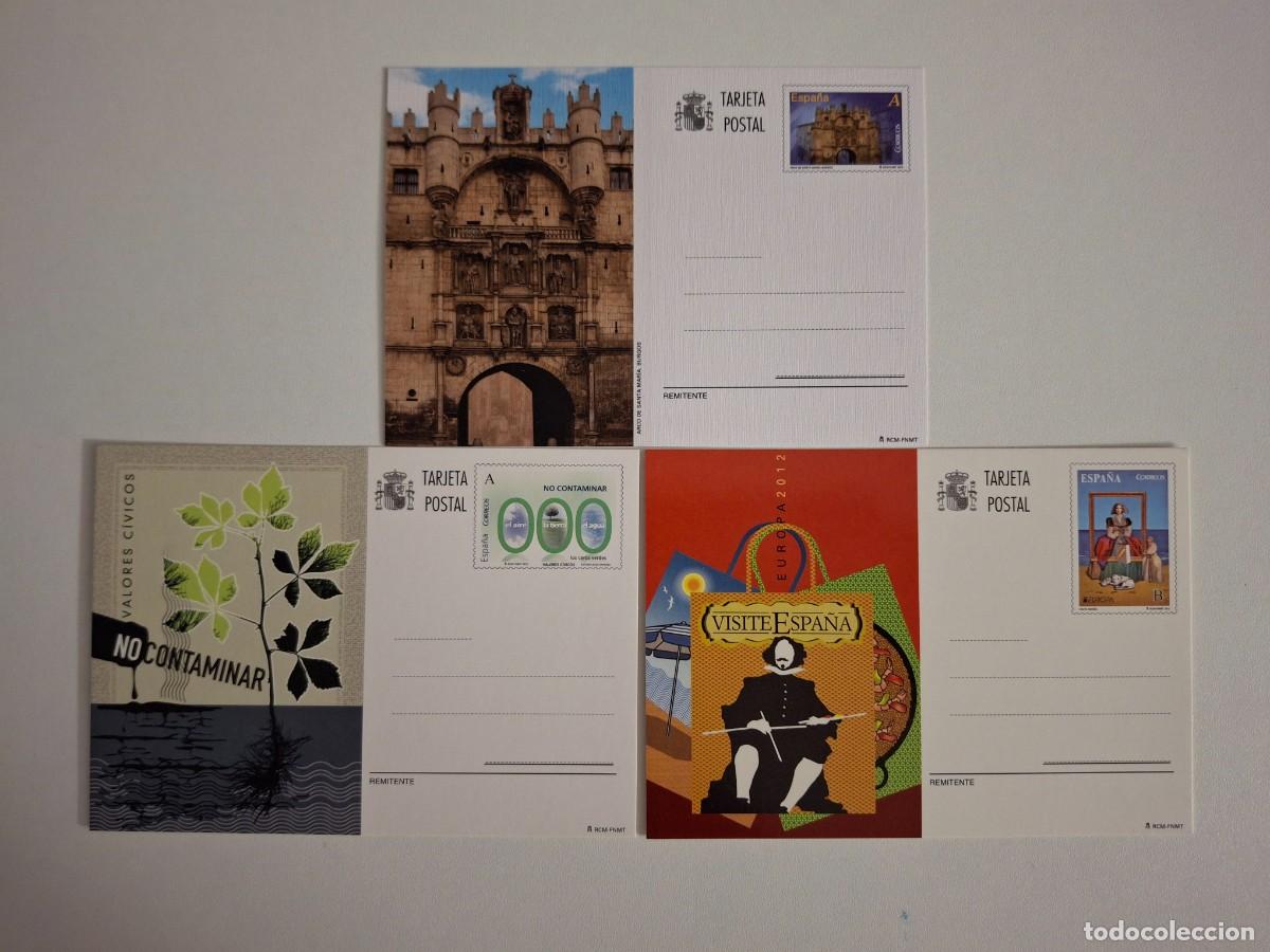 Francobolli: HB1733 ENTERO POSTALES 2012 a&ntilde;o completo EDIFIL 189/191 v.c. 8.50 &euro;