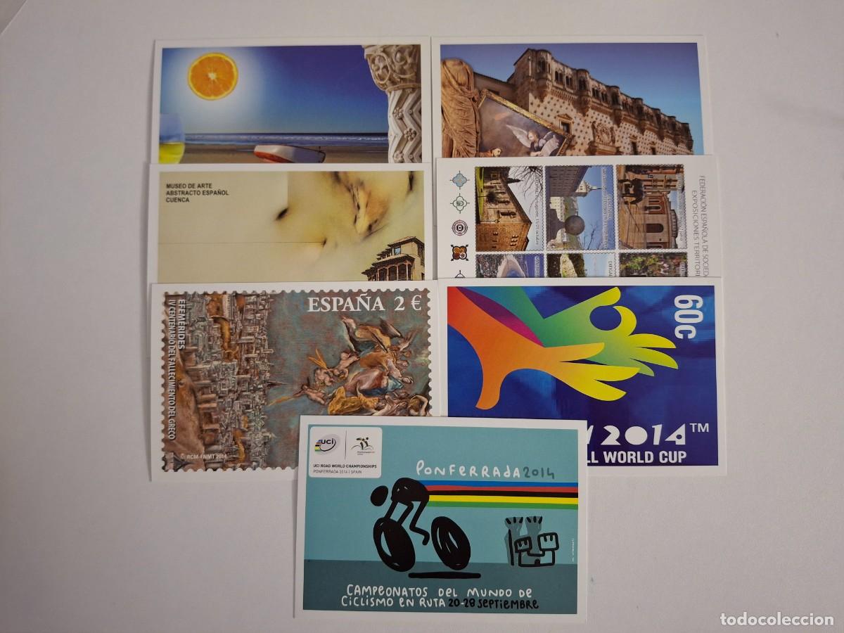 Sellos: HB1744 ENTERO POSTALES LA TARJETA DEL CORREO a&ntilde;o 2014 completo EDIFIL 92/99 sin 97 v.c. 70 &euro;