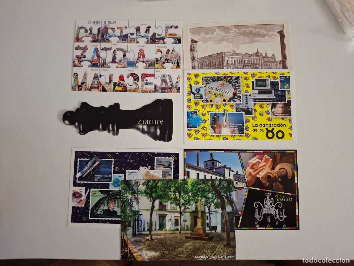 Francobolli: HB1748 ENTERO POSTALES LA TARJETA DEL CORREO a&ntilde;o 2018 completo EDIFIL 129/136 sin 131 v.c. 59 &euro;