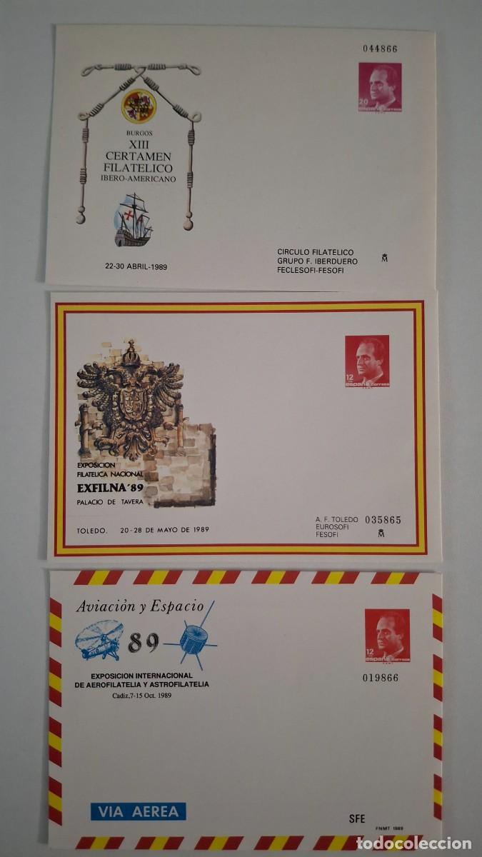 Timbres: HB1754 Sobres ENTERO POSTAL a&ntilde;o 1989 completo EDIFIL 12/14 v.c. 9 &euro;