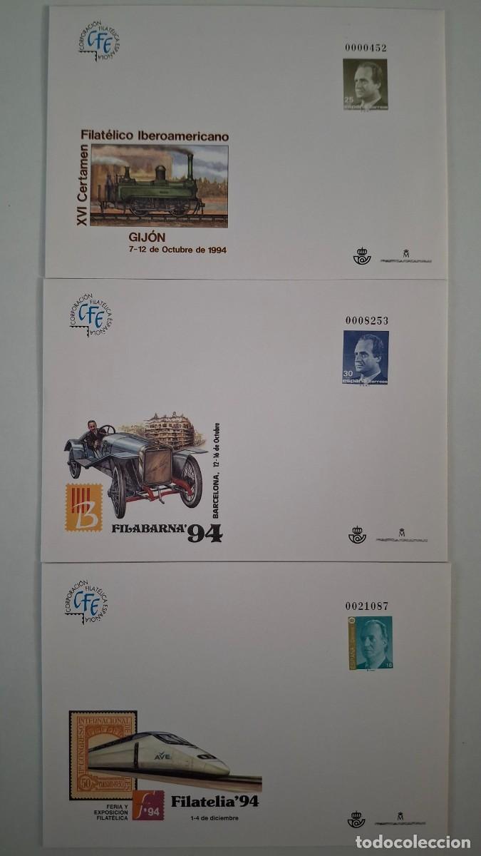 Francobolli: HB1758 Sobres ENTERO POSTAL a&ntilde;o 1994 completo EDIFIL 22/24 v.c. 18 &euro;