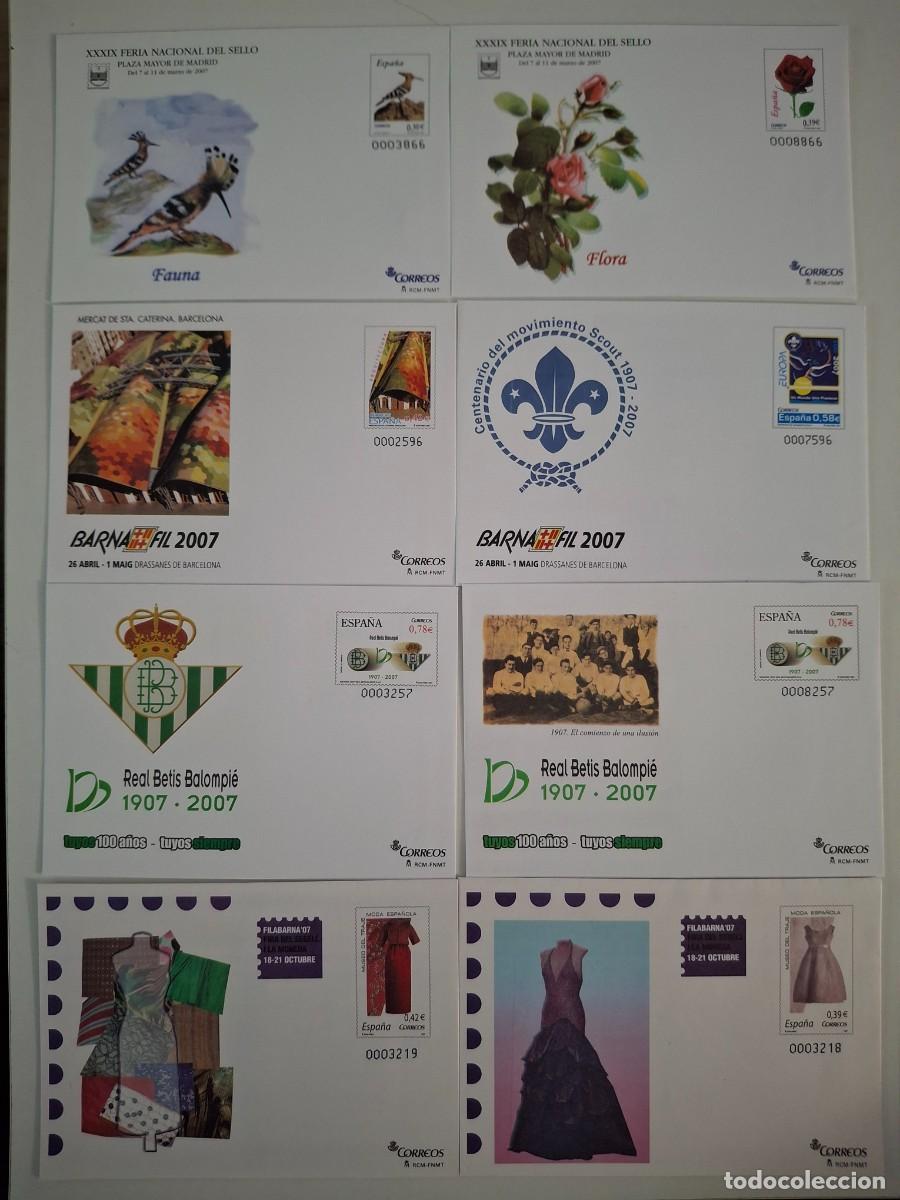Briefmarken: HB1769 Sobres ENTERO POSTAL a&ntilde;o 2007 completo EDIFIL 112/119 v.c. 93 &euro;
