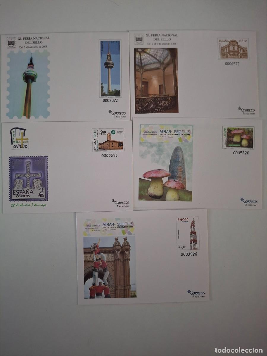 Briefmarken: HB1770 Sobres ENTERO POSTAL a&ntilde;o 2008 completo EDIFIL 120/124 v.c. 56.50 &euro;