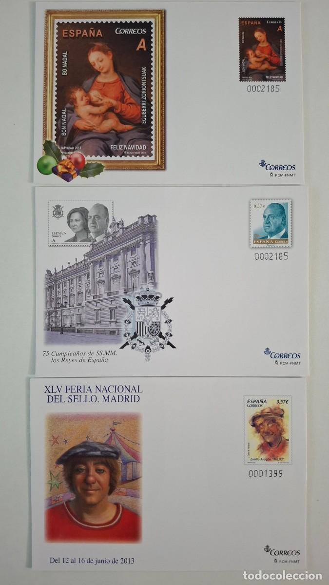 Briefmarken: HB1775 Sobres ENTERO POSTAL a&ntilde;o 2013 completo EDIFIL 138/140 v.c. 36 &euro;