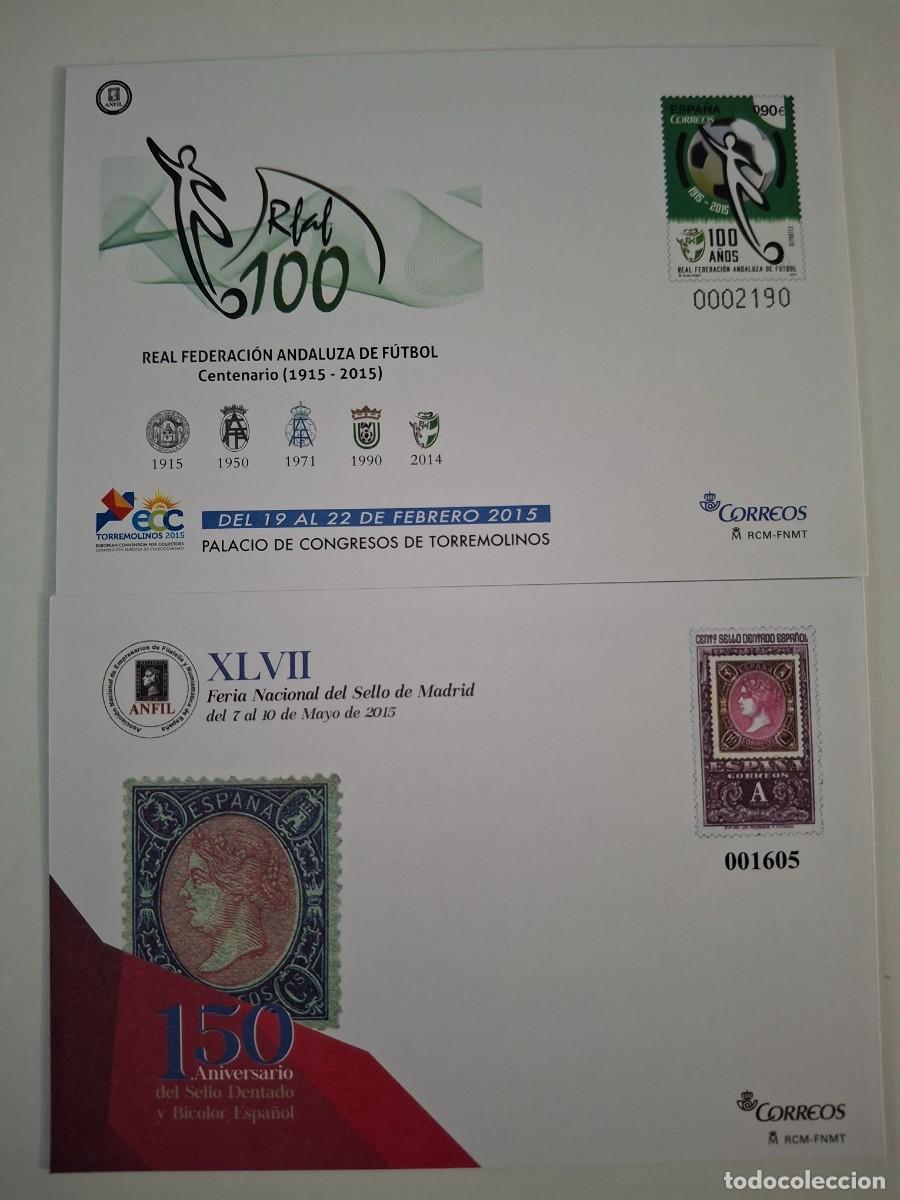 Francobolli: HB1777 Sobres ENTERO POSTAL a&ntilde;o 2015 completo EDIFIL 143/144 v.c. 24 &euro;