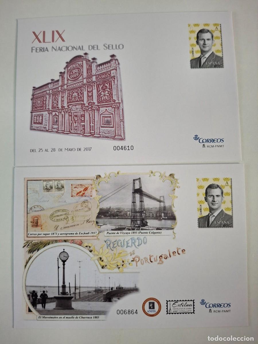 Stamps: HB1778 Sobres ENTERO POSTAL a&ntilde;o 2017 completo EDIFIL 147/148 v.c. 24 &euro;