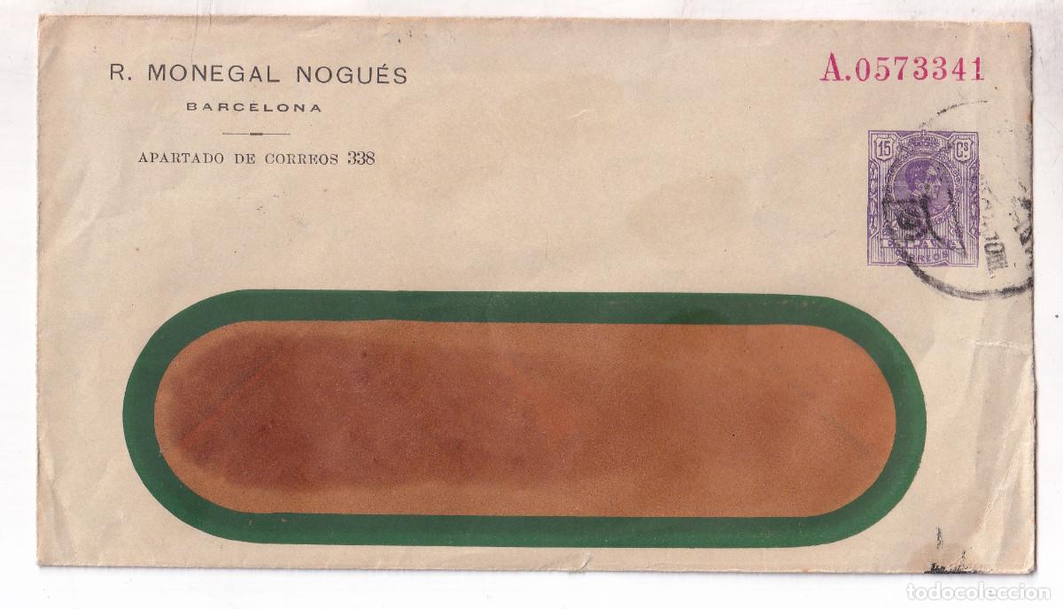 Sellos: ENTERO POSTAL PRIVADO R. MONEGAL NOGU&Eacute;S. 1914. BARCELONA