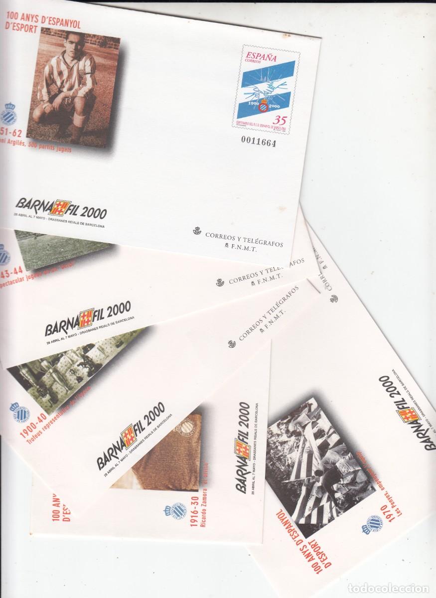 Sellos: SOBRE ENTERO POSTAL BARNAFIL 2000 - RCD ESPANYOL - NUM. 59