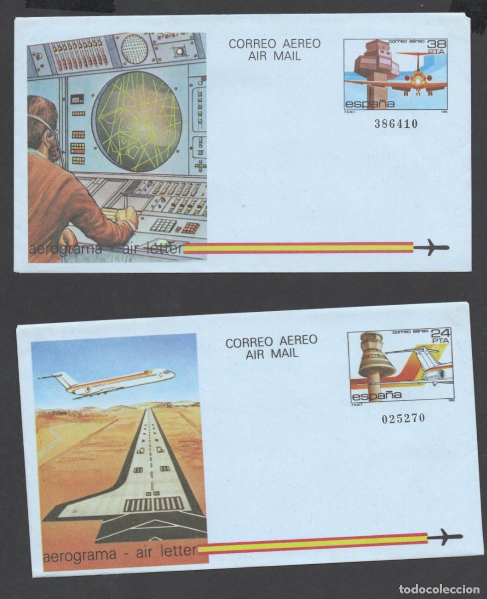 Sellos: AEROGRAMAS N&ordm; 209 / 210 A&Ntilde;O 1985 - Foto 1