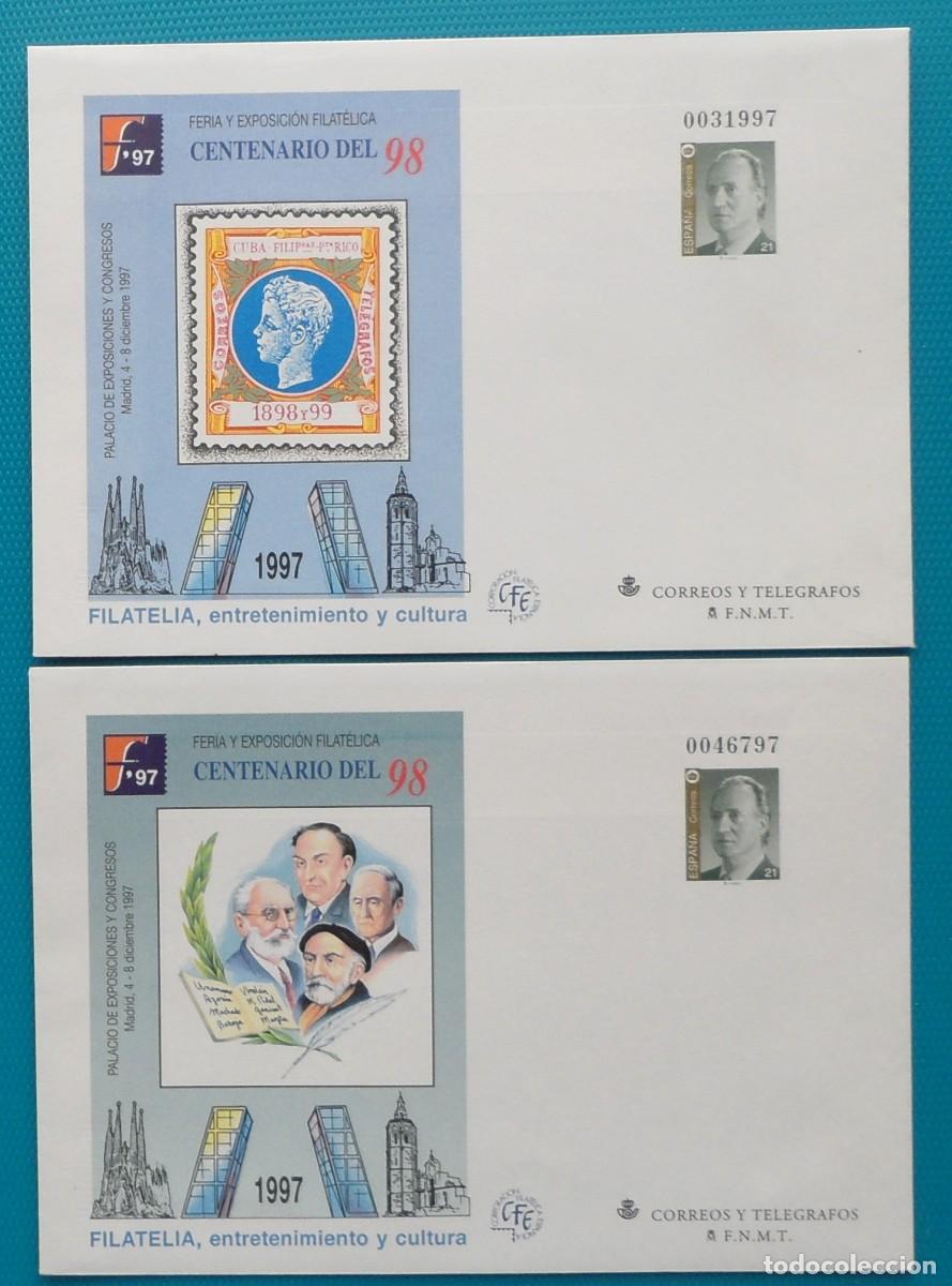 Sellos: 1997-ESPA&Ntilde;A-SOBRES ENTERO POSTALES-VER FOTO-N&ordm;43/4-FILATELIA 97-MADRID