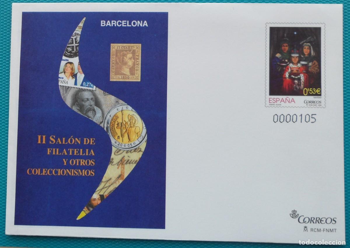 Sellos: 2005-ESPA&Ntilde;A-SOBRES ENTERO POSTALES-VER FOTO-N&ordm;103-II SALON DE FILATELIA-BARCELONA