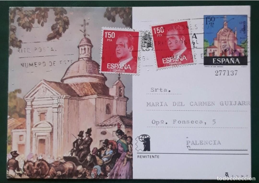 Sellos: ESPA&Ntilde;A 1975 EXPO ESPA&Ntilde;A'75 ENTERO CIRCULADO POR FILATELIA MARTINEZ. USADO .