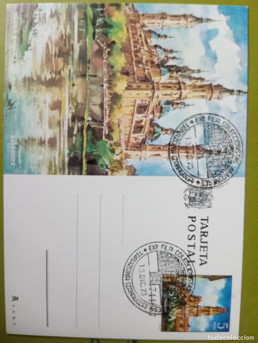 Sellos: ESPA&Ntilde;A, ENTERO POSTAL , EL PILAR, ZARAGOZA