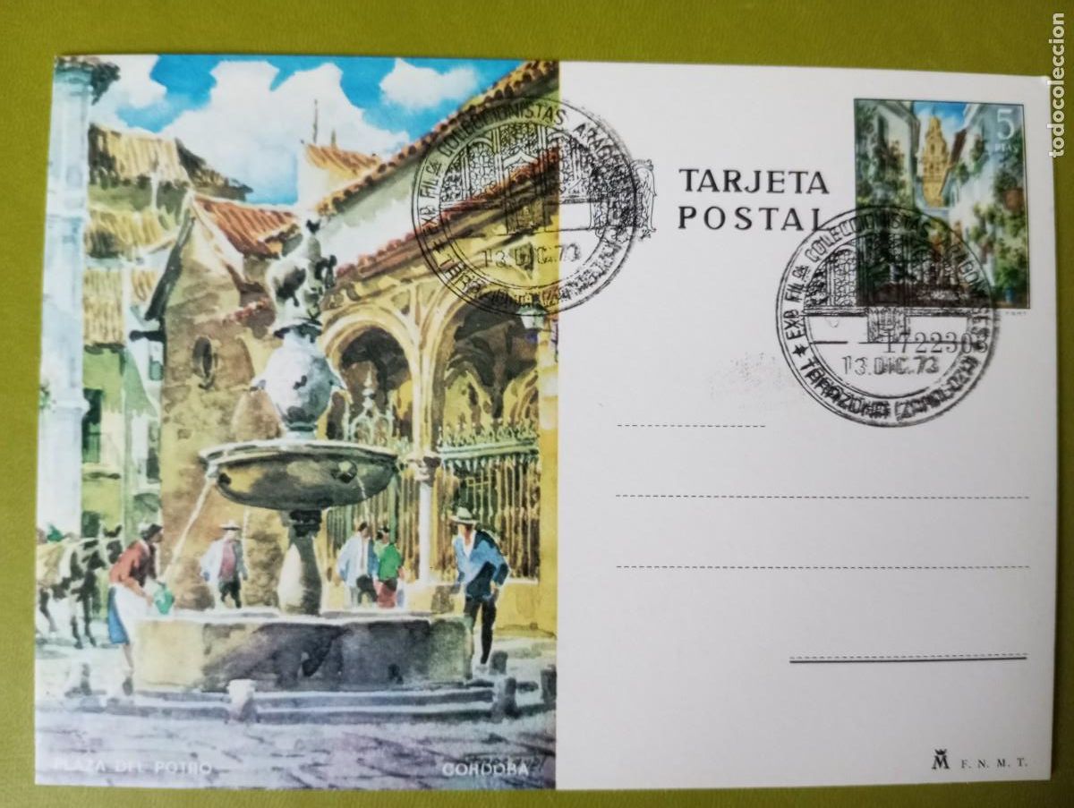 Sellos: ESPA&Ntilde;A, ENTERO POSTAL , PLAZA DEL PORRO, CORDOBA