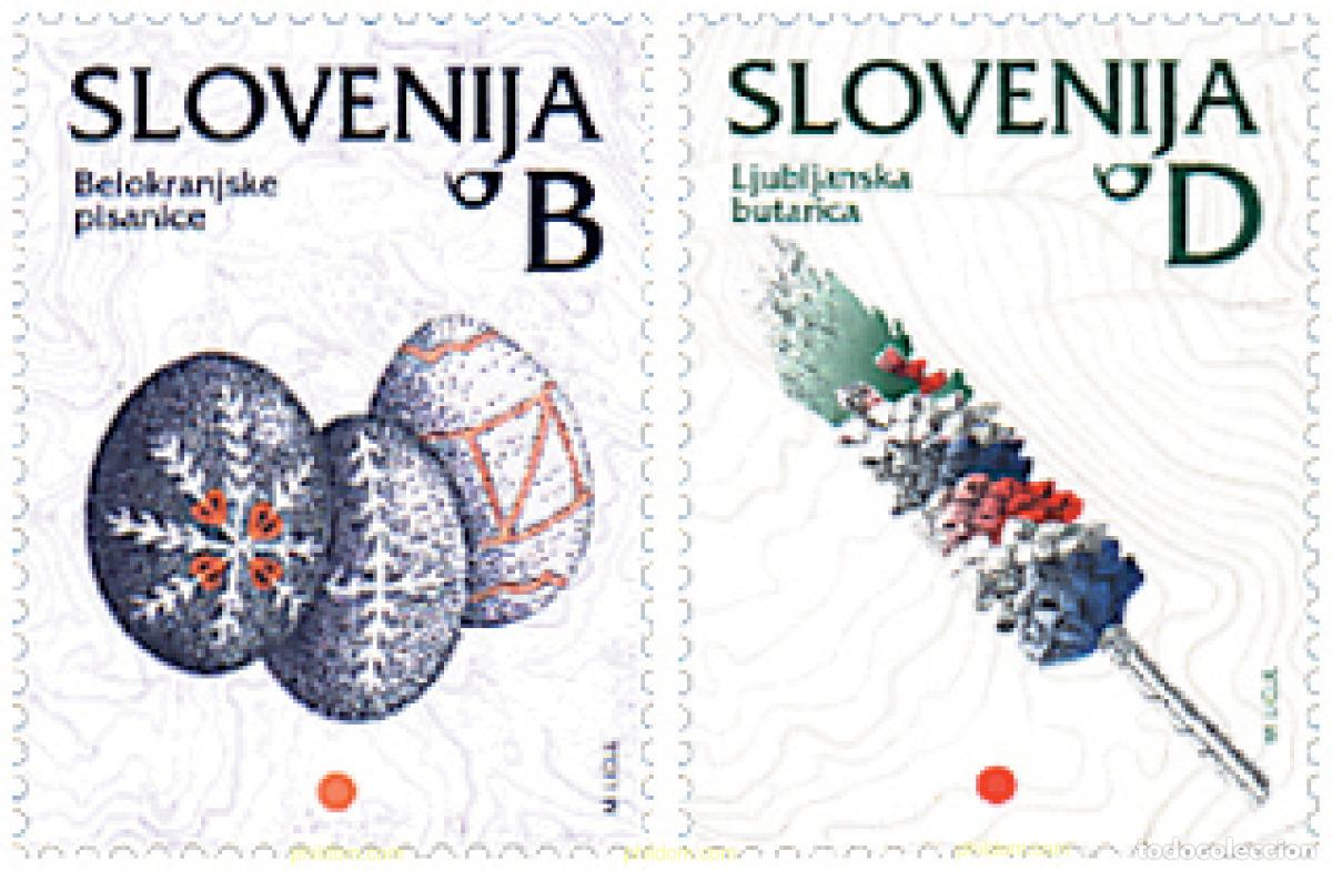 Selos: 98441 MNH ESLOVENIA 2002 HUEVOS DE PASCUA