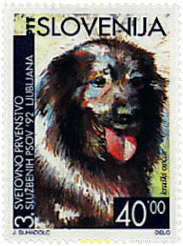 Sellos: 37239 MNH ESLOVENIA 1992 CAMPEONATO DEL MUNDO DE PERROS DE RAZA EN LJUBLJANA