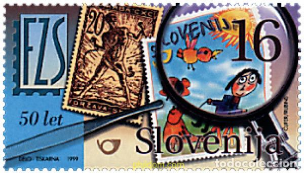 Sellos: 52107 MNH ESLOVENIA 1999 50 ANIVERSARIO DEL CLUB FILATELICO ESLOVENO