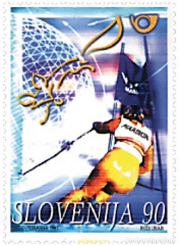 Sellos: 49649 MNH ESLOVENIA 1997 COPA DEL MUNDO DE ESQUI