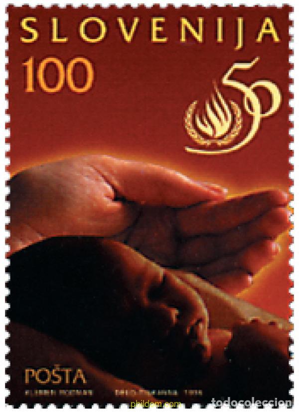 Sellos: 31040 MNH ESLOVENIA 1998 50 ANIVERSARIO DE LA DECLARACION EUROPEA DE LOS DERECHOS HUMANOS
