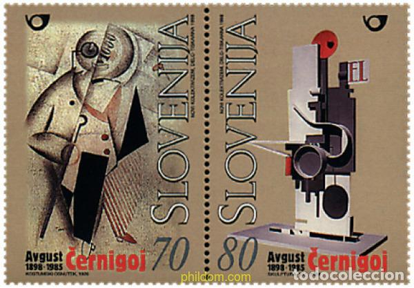 Sellos: 185226 MNH ESLOVENIA 1998 CENTENARIO DEL PINTOR Y ESCULTOR AUGUST CERNIGOJ