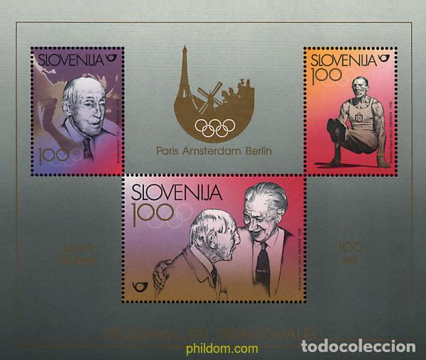 Sellos: 31041 MNH ESLOVENIA 1998 HOMENAJE AL GIMNASTA LEON STUKELJ