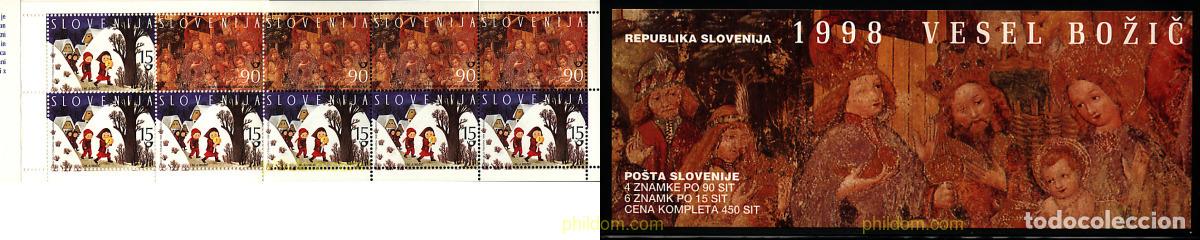 Selos: 1880 MNH ESLOVENIA 1998 NAVIDAD Y A&Ntilde;O NUEVO