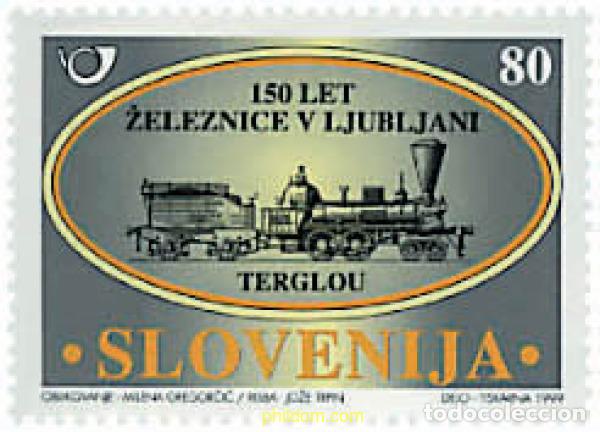 Sellos: 58934 MNH ESLOVENIA 1999 150 ANIVERSARIO DEL FERROCARRIL ZELEZNICA-LJUBLJANA