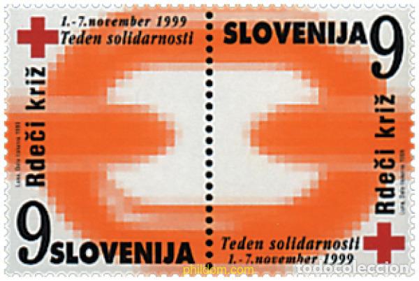 Sellos: 6157 MNH ESLOVENIA 1999 CRUZ ROJA. SEMANA DE LA SOLIDARIDAD