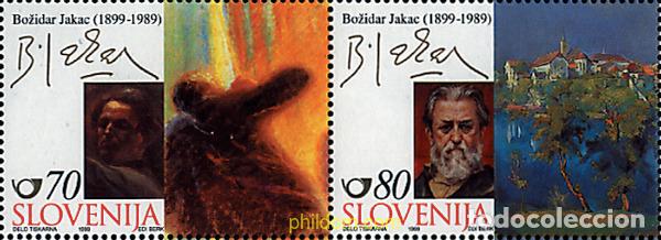 Sellos: 6159 MNH ESLOVENIA 1999 CENTENARIO DEL NACIMIENTO DE BOZIDER JAKAC