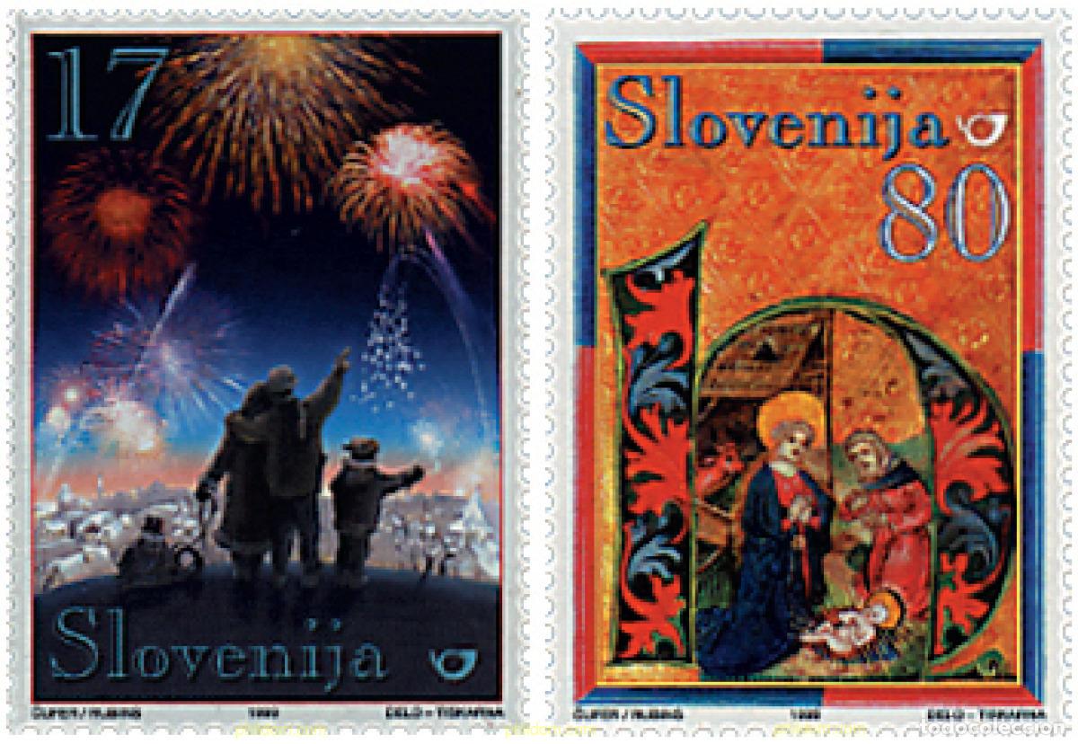 Sellos: 310285 MNH ESLOVENIA 1999 NAVIDAD Y A&Ntilde;O NUEVO