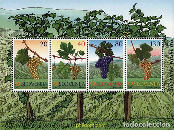 Sellos: 53033 MNH ESLOVENIA 2000 CEPAS DE ESLOVENIA